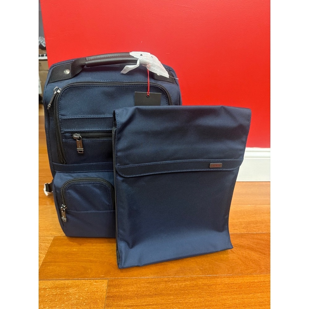 NWT TUMI Compact‎ Laptop Brief Pack Navy Blue Ballistic Nylon 0263173NVYOP